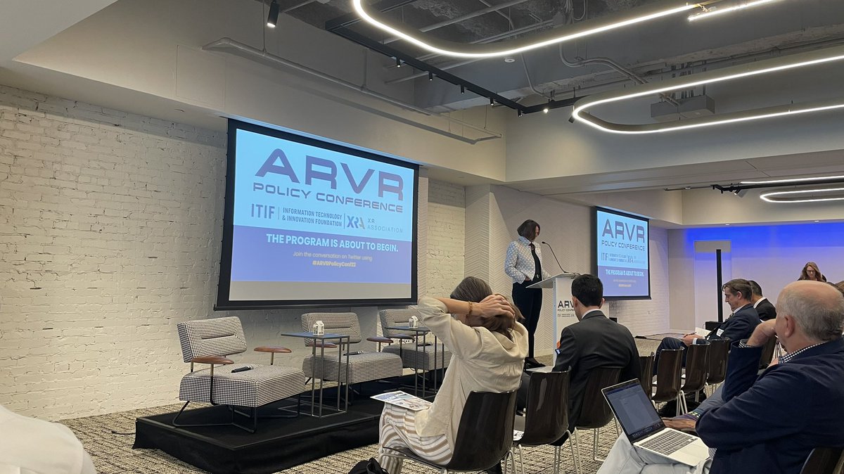 memocorea's tweet photo. Great to be participating in @XRAssociation & @ITIFdc's #ARVRpolicyconf22 #howxrworks. https://t.co/e5XANcJbZm