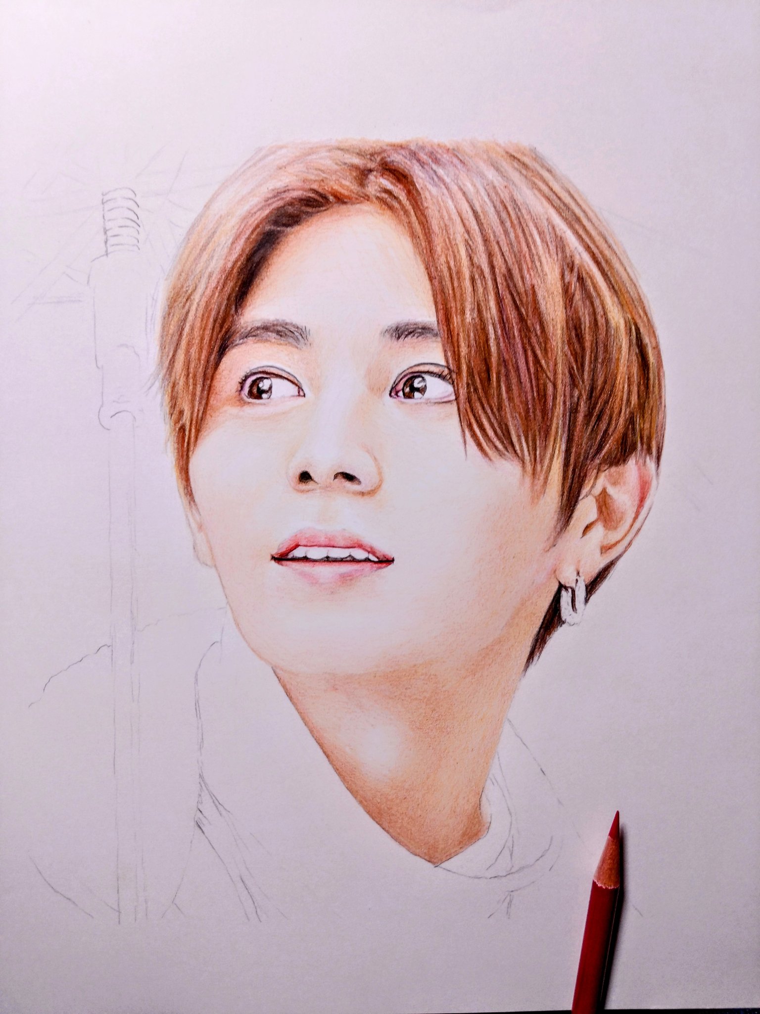 山田涼介　水彩画　手描き 色鉛筆画家＊森千広 on X: 