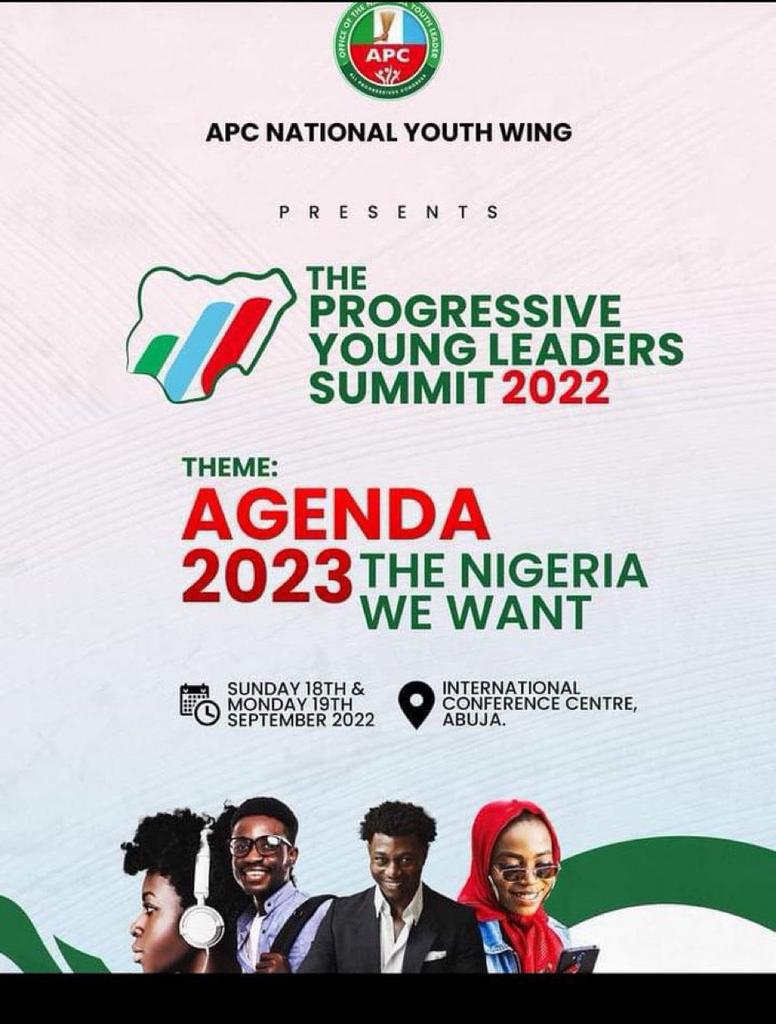 Mohammadpato1's tweet photo. Only registered participants will have access to the venue of APC Progressive Young Leaders Summit https://t.co/od8dca8QPP to participate in the summit either in person or online.
Go ahead now.
Register here!!!!
Powered by; Contact and Mobilization Committe
#PLYSUMMIT https://t.co/BhJOt983Rv