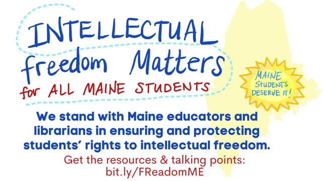 Looking for an easy way to celebrate Banned Books Week (next week!) this year? Read the latest blog post from Karen Silverman, MASL's Intellectual Freedom Board Chair! maslibraries.org/page-1365336/1… #intellectualfreedom #freadomME #leadlikealibrarian #MASLme #schoollibrarians