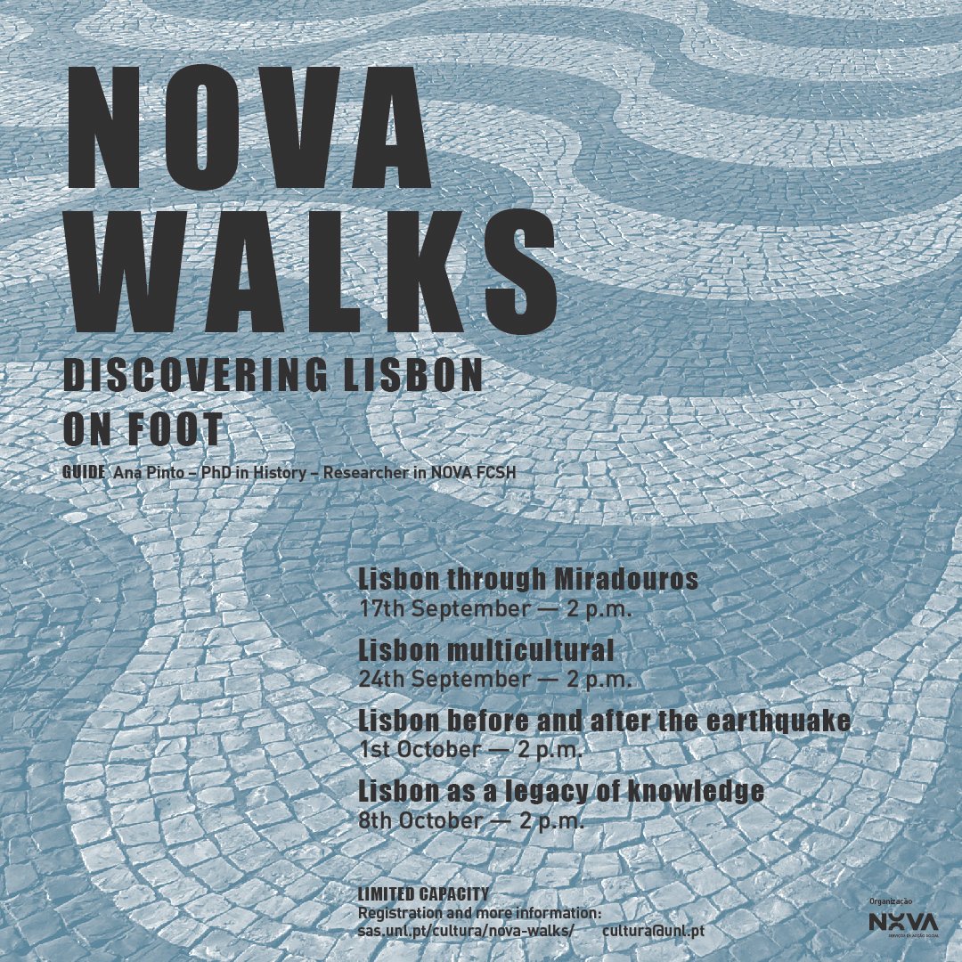 NOVAunl's tweet photo. Come and discover #Lisbon and its history with NOVA Walks!
https://t.co/ag8f6T5IPx
#UniversidadeNOVAdeLisboa #NOVAUniversityLisbon #Universidade #portugal #NOVAWalks #SASNOVA #Lisboa #cultura https://t.co/Iavs8h8NLK