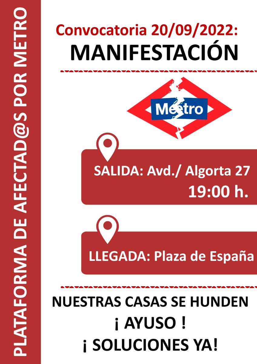 Plataforma Afectad@s Metro Línea 7b tweet media
