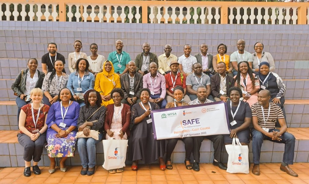 JayngigeM's tweet photo. As the #SAFEPaedsCleft training comes to a close, we appreciate @Smiletrain,@wfsaorg,faculty, participants &amp; all involved in its development &amp; planning. @joskar- excellent logistical coordination! Together we do more, we do better, we go farther #paeds #anesthesia #cleft #safety https://t.co/EXQiOPoFsr