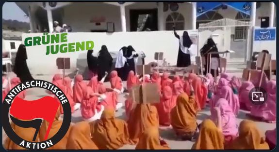Carelya1's tweet photo. @DasGebaeck @Anemalon19 @akm0803 die neue grünen Zeiten hingegen sind lediglich die NSDAP+72 Jungfrauen. #fckgrn #grünstinkt #fcknzs #LinkeSchuld https://t.co/Cw1qLF8mz5