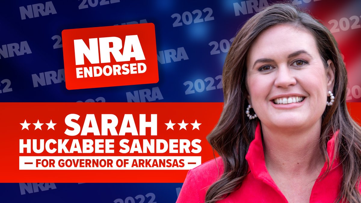 Gram Nator on Twitter "RT NRA 🇺🇸NRA ENDORSES SARAH HUCKABEE SANDERS