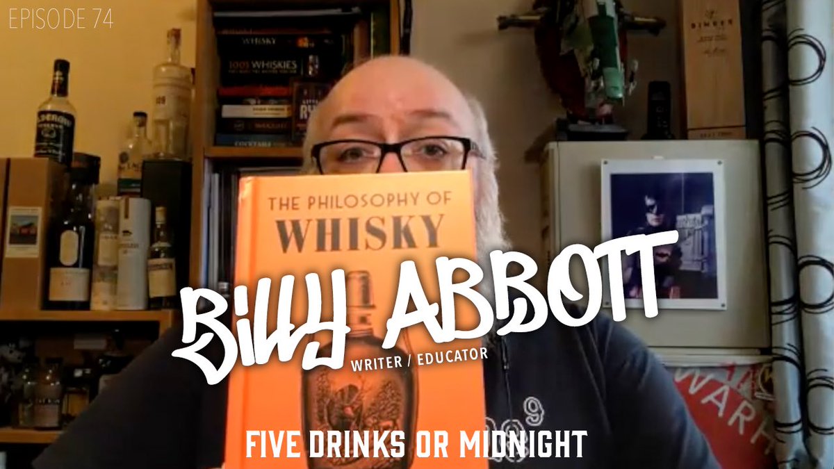 Episode 74 of  @fivedrinksormidnight, we are sitting down with Billy Abbott (<a href="/cowfish/">Billy Abbott</a> ) author of "The Philosophy of Whisky" 

youtu.be/f6vXVEWWe5g