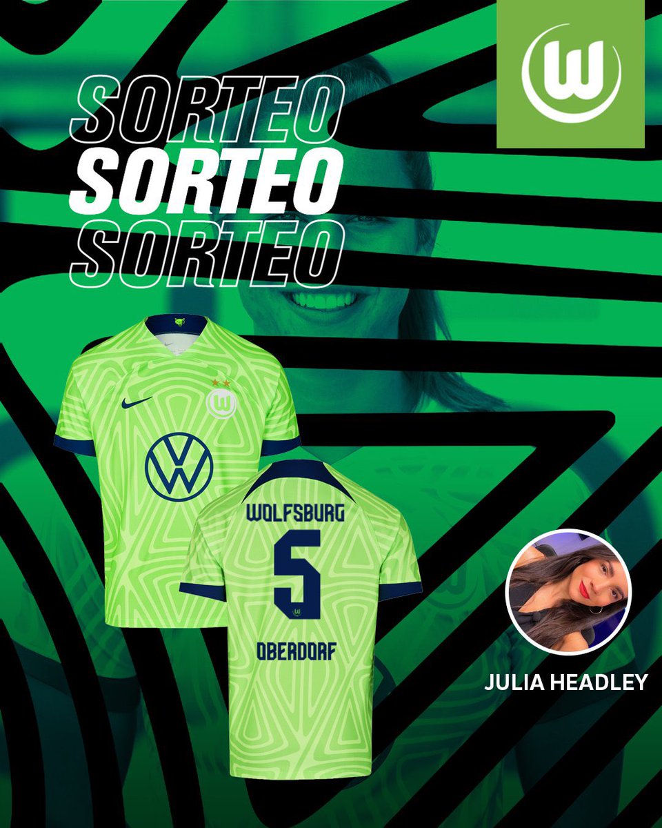 ¡AMIGOS!

Para celebrar la independencia y el inicio de mi Frauen Bundesliga 🫶🏼, les voy a regalar la camiseta de Lena Oberdorf.
🐺🇲🇽

Lo que tienen que hacer es:

1- Seguirme y seguir a <a href="/VfLWolfsburg_ES/">VfL Wolfsburg ES</a> 
2- RT y 💚 este tuit. 

¡Anunciaré ganador o ganadora el 16 de septiembre!