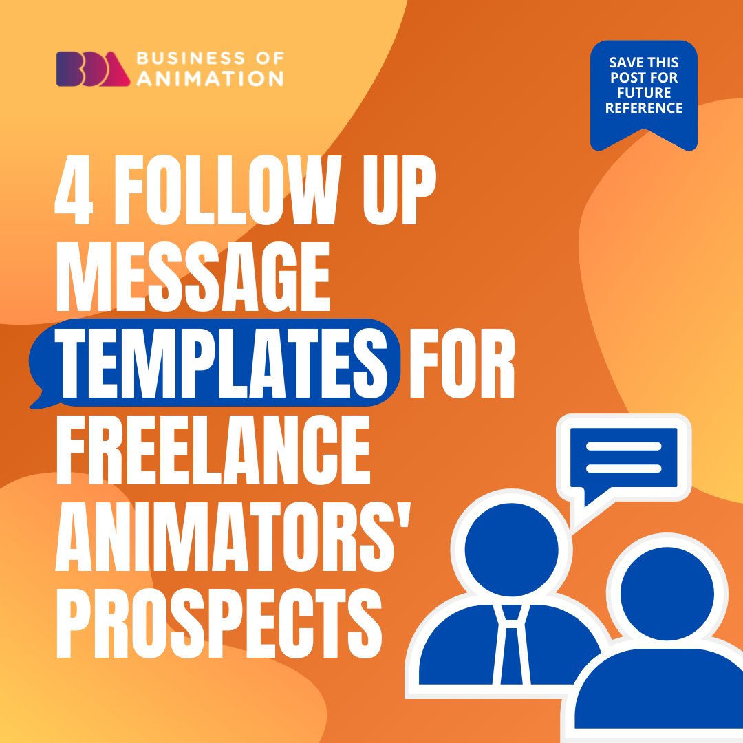 animationbiz's tweet image. Did you know that follow-up messages can be your secret weapon? Yet most freelancer animators are missing out by not following up at all.

#AnimationClients #AnimatorsClient #MotionGraphicsClients #AnimatorClients #AnimationClient
