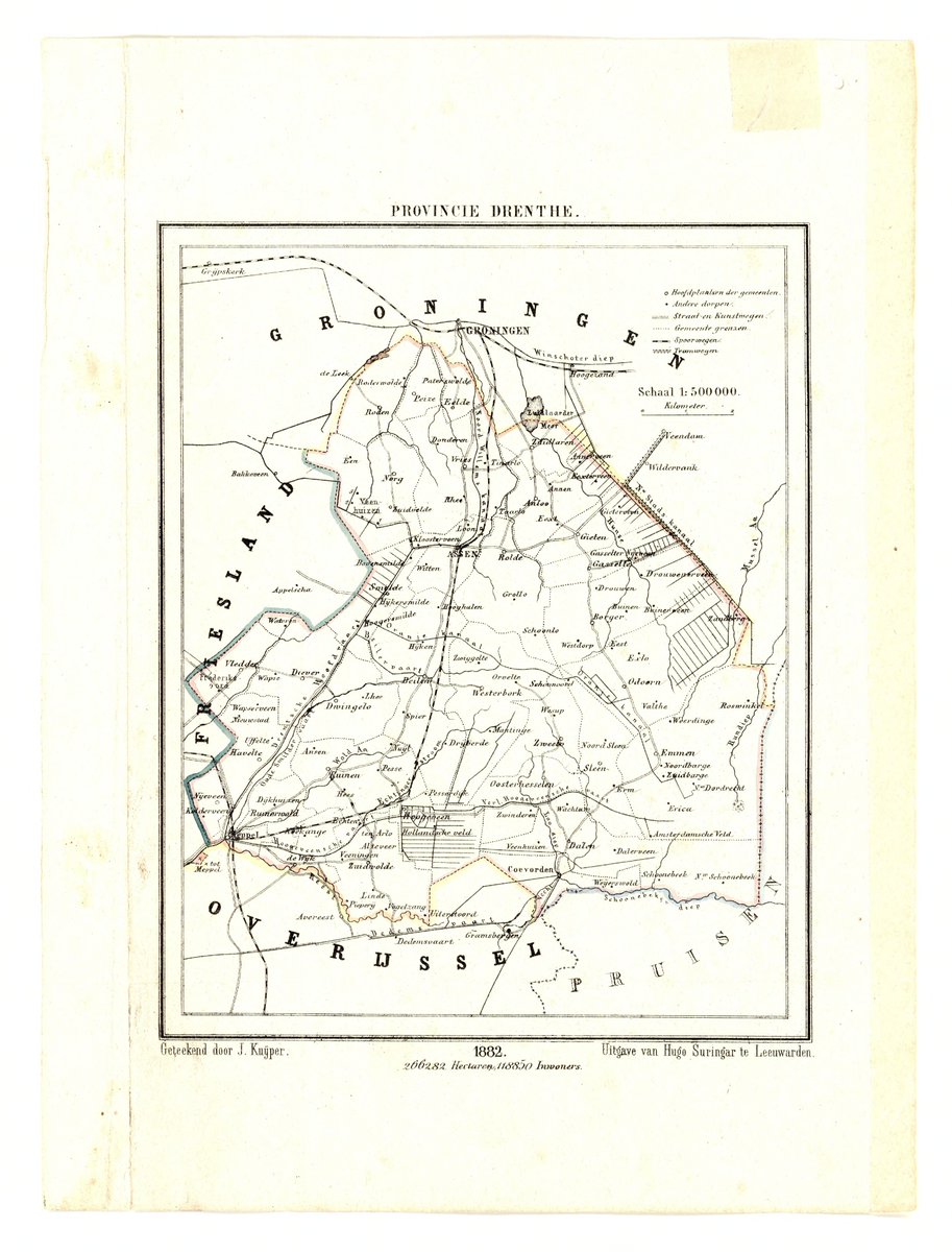 Op website @drentsarchief eerste selectie gemaakt uit 480 (historische) kaarten; voor mijn onderzoek, dat gaat leiden tot nieuwe publicatie, gezocht naar kaarten in gebied tussen Dwingeloo-Spier-Ruinen.

Bijlage: kaart van Drenthe uit 1882 met toen 118850 inwoners.