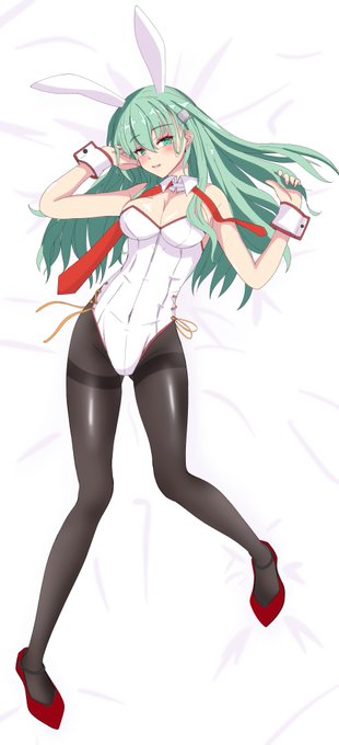 鈴谷バニー抱き枕風ラフ塗りφ(*'-`) 