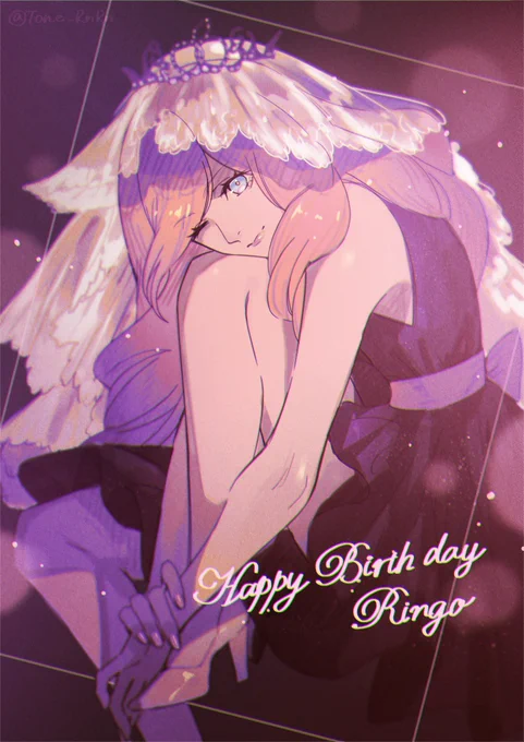 月宮林檎ちゃんお誕生日おめでとうございますいつも以上にカフェタイム満喫できてるといいな〜!☆。゜+ (* ' v ` *) ノ+゜。☆ #utapri_ringo_BD2022(過去絵でお祝い) 