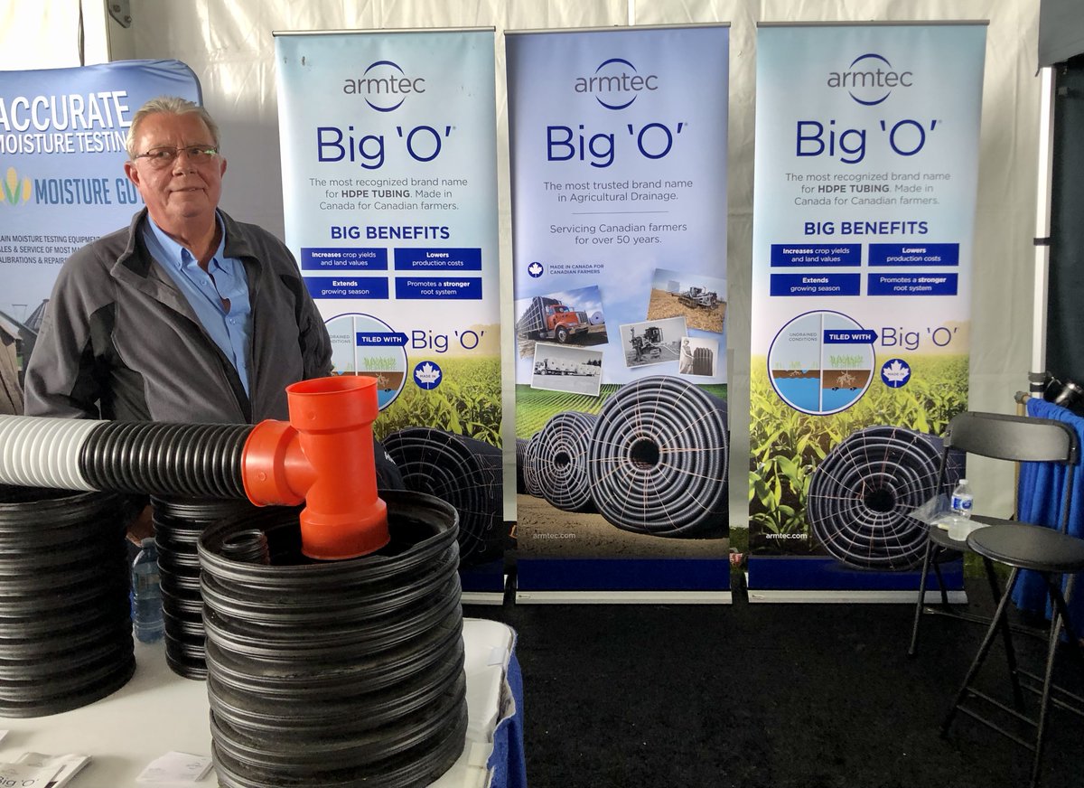 Be sure to visit our booth AB-73 <a href="/outdoorfarmshow/">Canada's Outdoor Farm Show</a> and say hello! #pipe #bigO #agriculture #drainage #farmdrainage