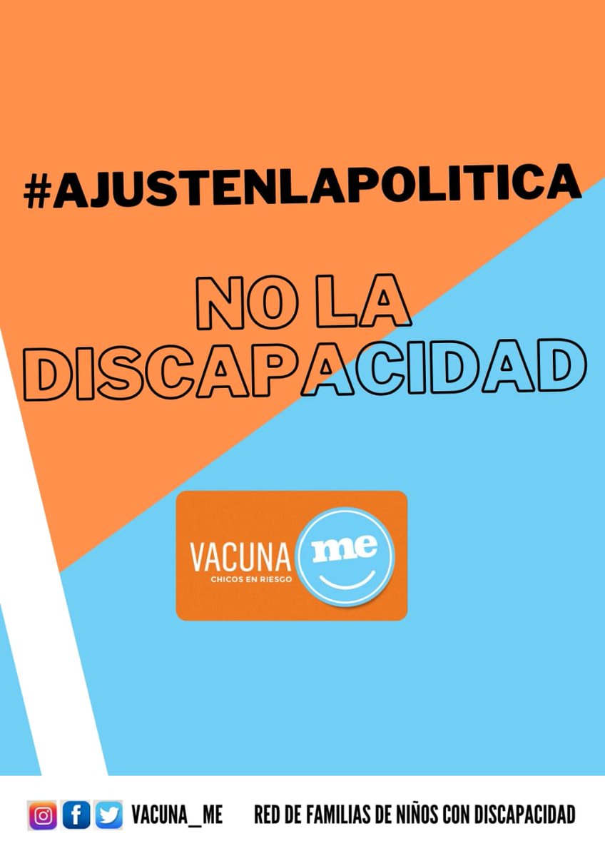ChamberTana's tweet photo. @andiscapacidad @alferdez @CFKArgentina @fggalarraga @GargiuloPaula #AJUSTENLAPOLITICA
NO LA DISCAPACIDAD https://t.co/iOsITywMoa