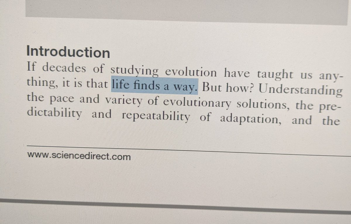 LmKaminsky's tweet photo. did Jeff Goldblum secretly write this paper https://t.co/bnAp4KrFwb