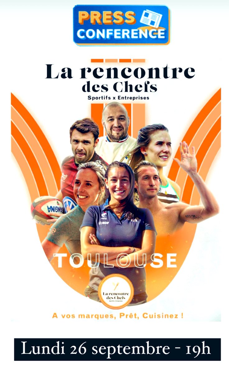 LecollectifSHN's tweet photo. 🎤 [LANCEMENT &amp; CONFERENCE DE PRESSE]

Lancement de la saison 1 du challenge inter-entreprise :
La Rencontre des Chefs : Sportifs x Entreprises.

📆 Quand : Lundi 26 septembre à 19h
🍷 Apéritif dinatoire (Places limitées)
👥 Sportifs, Entreprises, Clubs Sportifs, Médias https://t.co/OTU0m99dFd