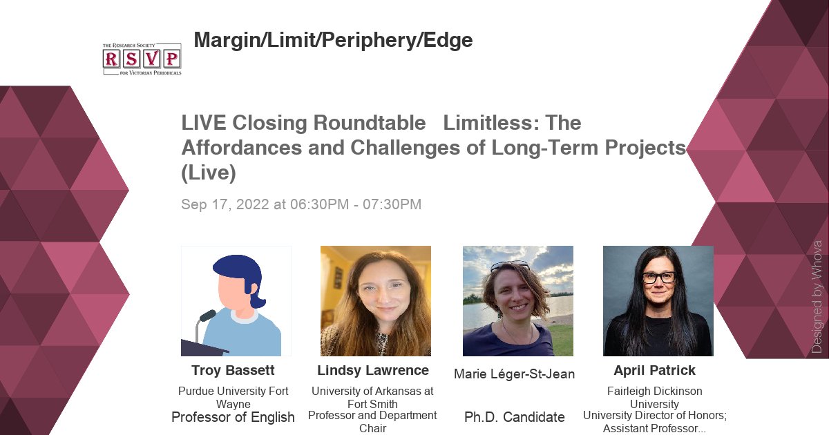 What better way to bring #RSVP2022 home than to ponder not the 'limits' but the 'limitless'? Catch this roundtable on the affordances of long-term projects on Saturday! -via Whova Event App