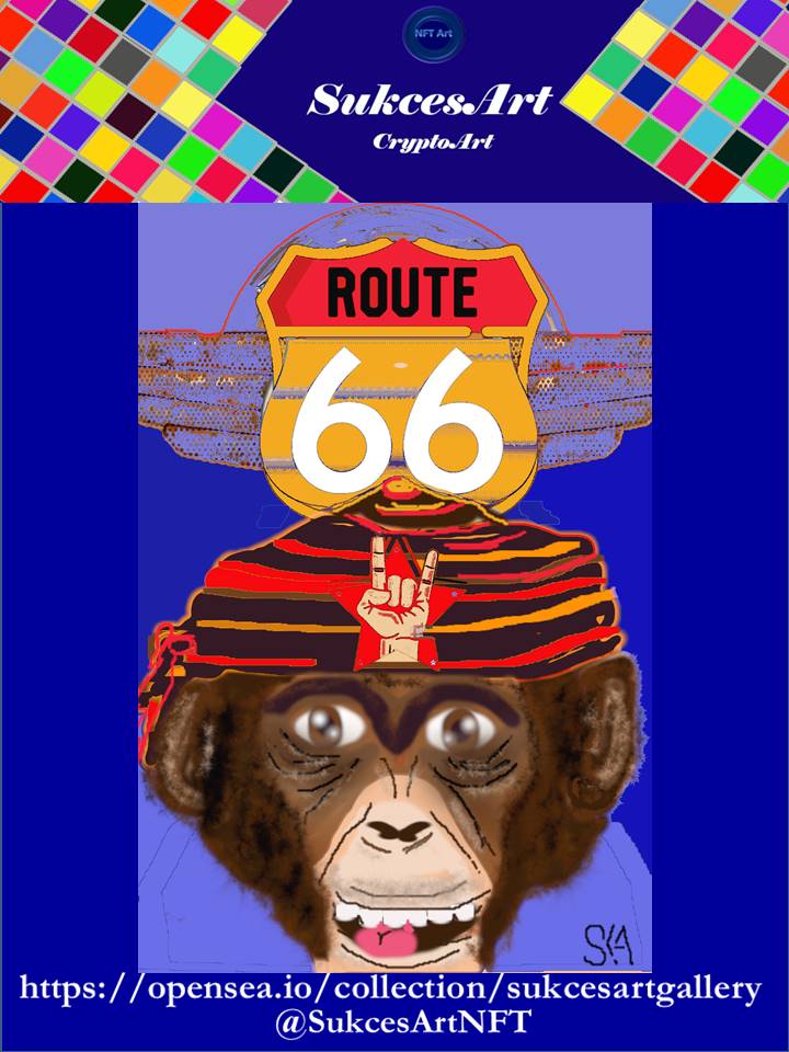 #SukcesArtNFT; #OpenSeaNFT;  #Nftinvestors; #sellingNFT;#NFTSelling; #NFT;#rut66monkey