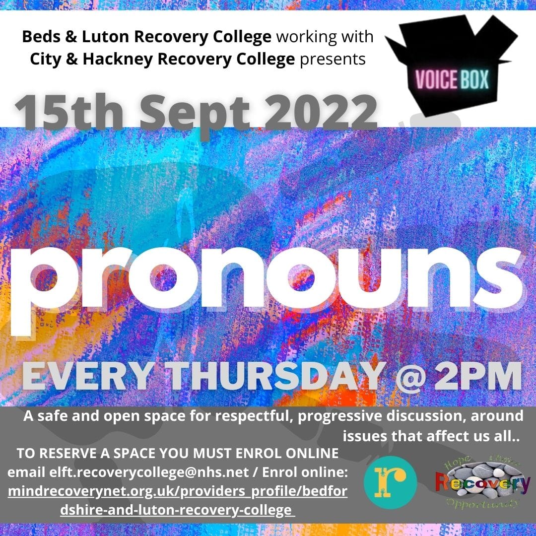 Join us tomorrow at our online voice box session, check out the graphic down below for more info.