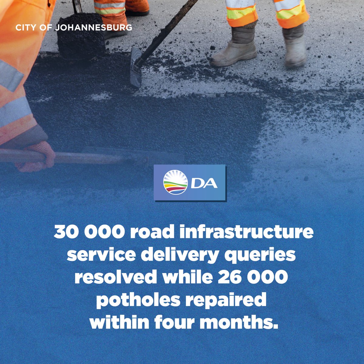 DA_JHB's tweet photo. More successes from today's #GoldenReport with the DA Executive Mayor Dr @mphophalatse1.

#Joburg
#RoadInfrastructureupkeep
#Wasteremoval
#cleanerroads https://t.co/q39lPusjiQ