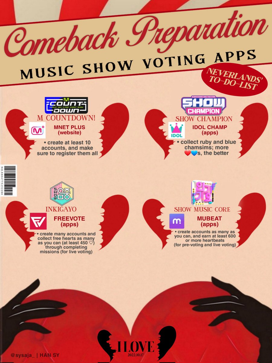 sysaja_'s tweet photo. I made a quick guide about the voting apps you need to download in which can help the (g)irls on music shows. Remind yourself everyday to collect votes while waiting for the D-Day!

#여자아이들 #GIDLE #I_LOVE https://t.co/u0gveUlTOd