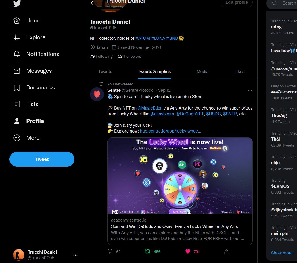 trucchi1995's tweet photo. @SentreProtocol @NguynHongKhng16 @hoanghapccchn @kahrhoffm
Best project ever I am very happy to be participating in this project
#Airdrop #Giveaway #SentreProtocol https://t.co/fRuOSySNJc