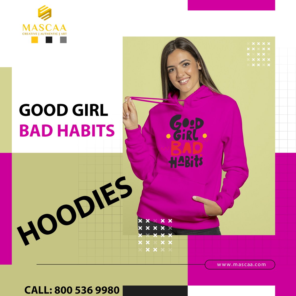 MascaaInc's tweet photo. Good Girl Bad Habits Hoodies | Mascaa Inc
Join Us : https://t.co/O5ox5obrwD
#tshirt #fashion #tshirtdesign #tshirts #style #clothing #streetwear #moda #kaos #shirt #design #hoodie #apparel #love #clothes #clothingbrand #ootd #jeans #art #onlineshopping #kaosmurah #shopping https://t.co/Wu0deUQYJs