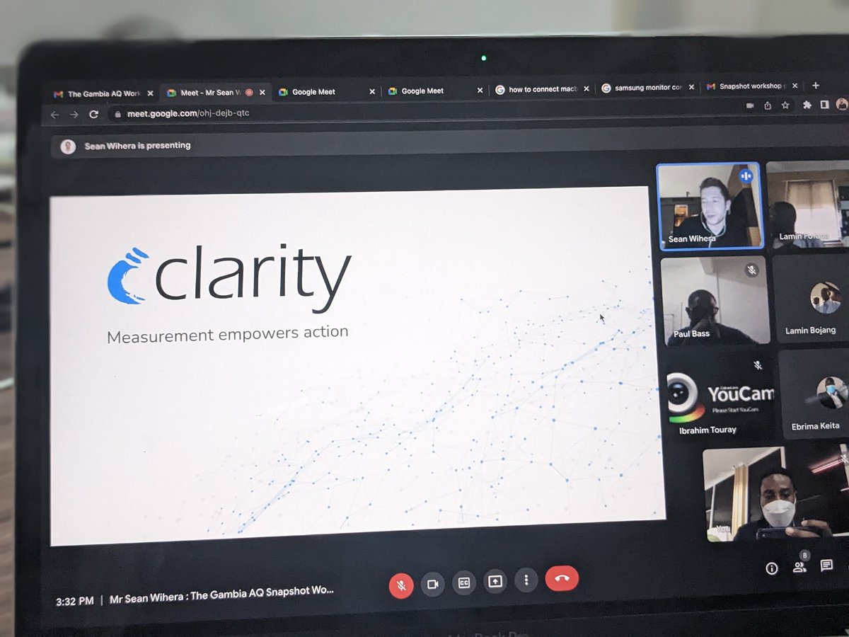 cleanaironea's tweet image. @JoinClarity ppt now from #SeanWihera 
-clarity Node-S air monitors
-expansion modules 
-clarity dashboard and cloud service
-QA/QC
Snapshot AQ Workshop - The Gambia
