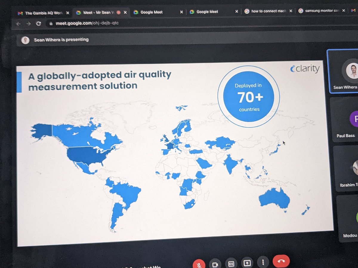 cleanaironea's tweet image. @JoinClarity ppt now from #SeanWihera 
-clarity Node-S air monitors
-expansion modules 
-clarity dashboard and cloud service
-QA/QC
Snapshot AQ Workshop - The Gambia