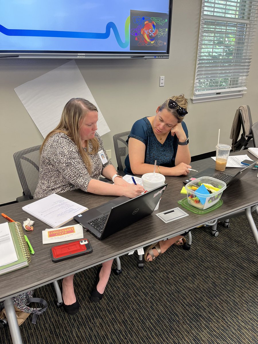 LPark_edu's tweet image. @Hall_Schools Elementary Instructional coaches collaborating on instructional strategies to support students learning in authentic contexts and doing authentic tasks when learning with technology ❤️👊🏻💻 #learningfirst #technologysecond @lkolb