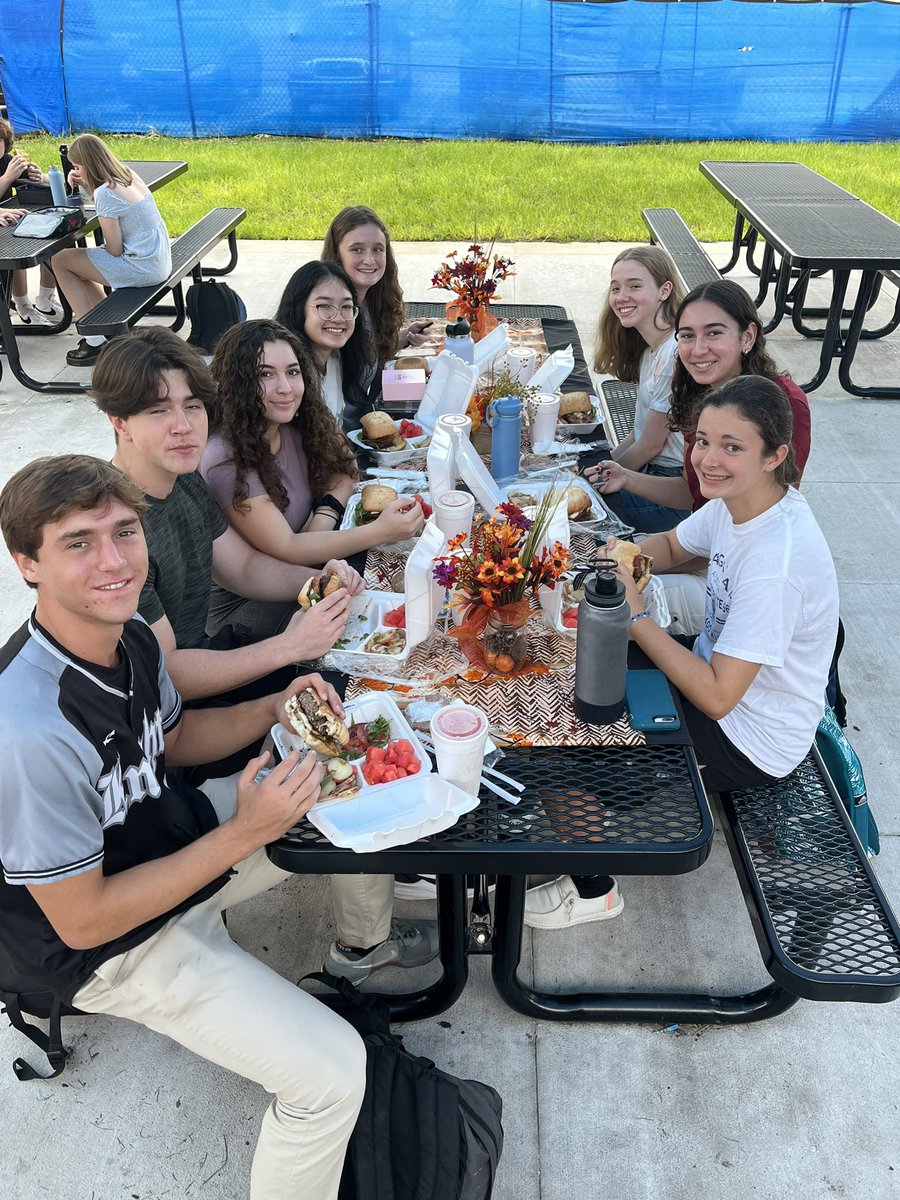 Today we have a special lunch to celebrate our 11 National Merit Semifinalists!! We are SO excited for these scholars. 
⚫️⚔️⚪️
#nationalmerit #knightscholars