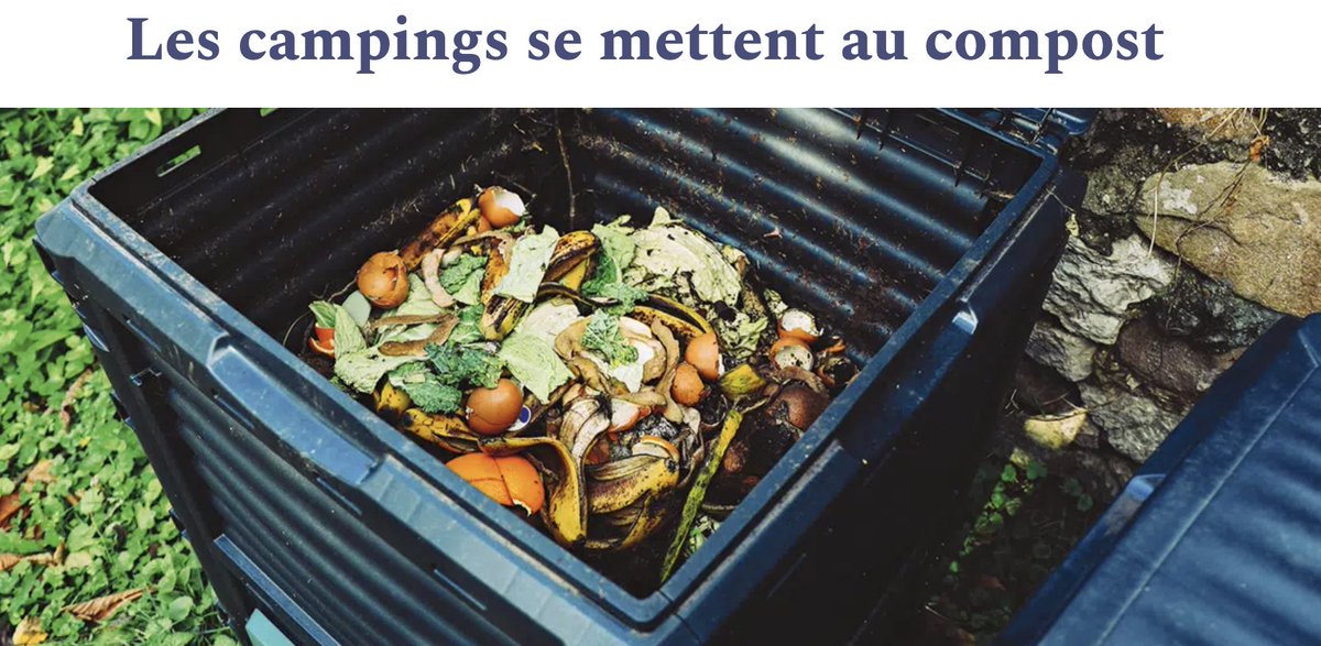 [#TourismeDurable] ☀️
Les campings se mettent au compost ? 🤩
➡️ C'est l’objectif de l’AOHPA qui s’est engagée dans une démarche ambitieuse de valorisation des #biodéchets auprès de 45 campings de l'<a href="/oleronmarennes/">IØMN Tourisme</a> !
À lire dans l’#ADEMEMagazine 👉infos.ademe.fr/magazine-septe…