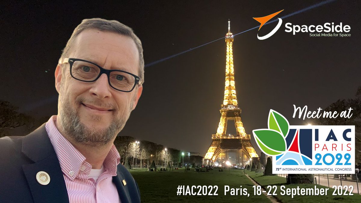 Of course @SpaceSideEU's @timmermansr will be at @IACParis2022 #IAC2022! Meet me there!