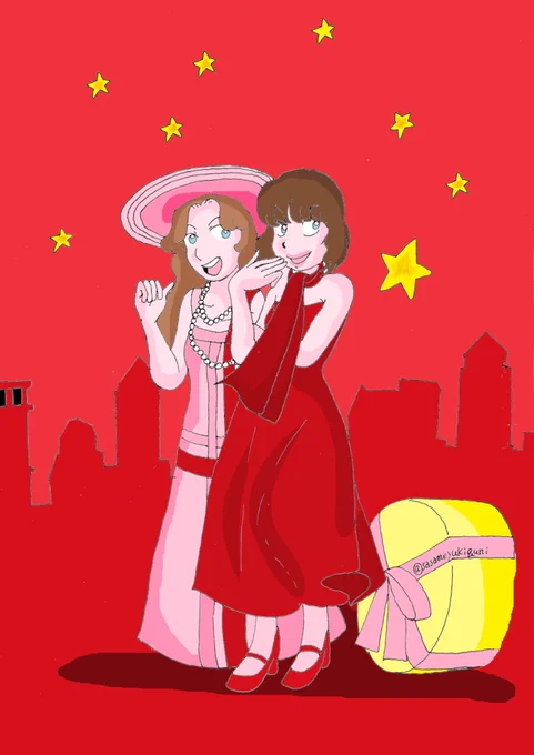 まぁ様お誕生日おめでとうございます可憐にパワフルに舞い踊られるまぁみり率いるカンパニーの皆様と日比谷に集う方々に乾杯#朝夏まなと さま#実咲凜音 さま#モダン・ミリー 