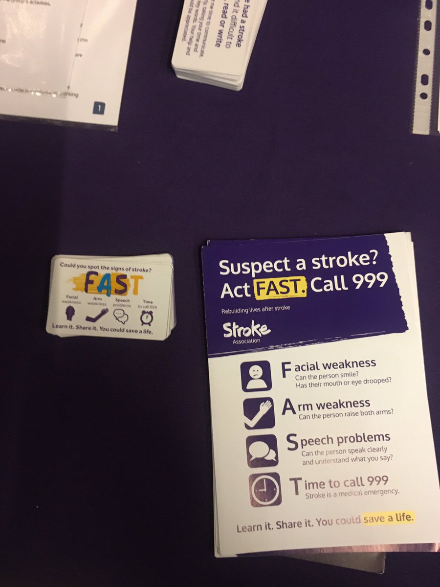 The FAST message is getting out here at the Edinburgh Volunteer recruitment fair