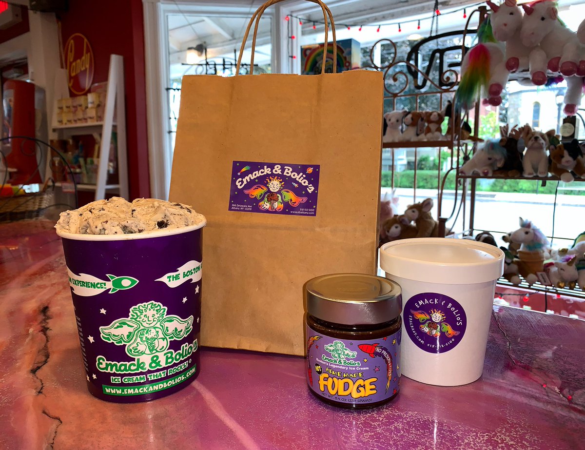 Did you know that we’re on #Grubhub &amp; #Doordash ?! 

Get all the Emack sweets delivered right to your doorstep - Ice cream quarts &amp; pints, fudge, outrageous waffle cones, handmade chocolates, milkshakes, smoothies &amp; even ice cream cakes 😲🎂🍦And that’s not all…

#emacksAlbany