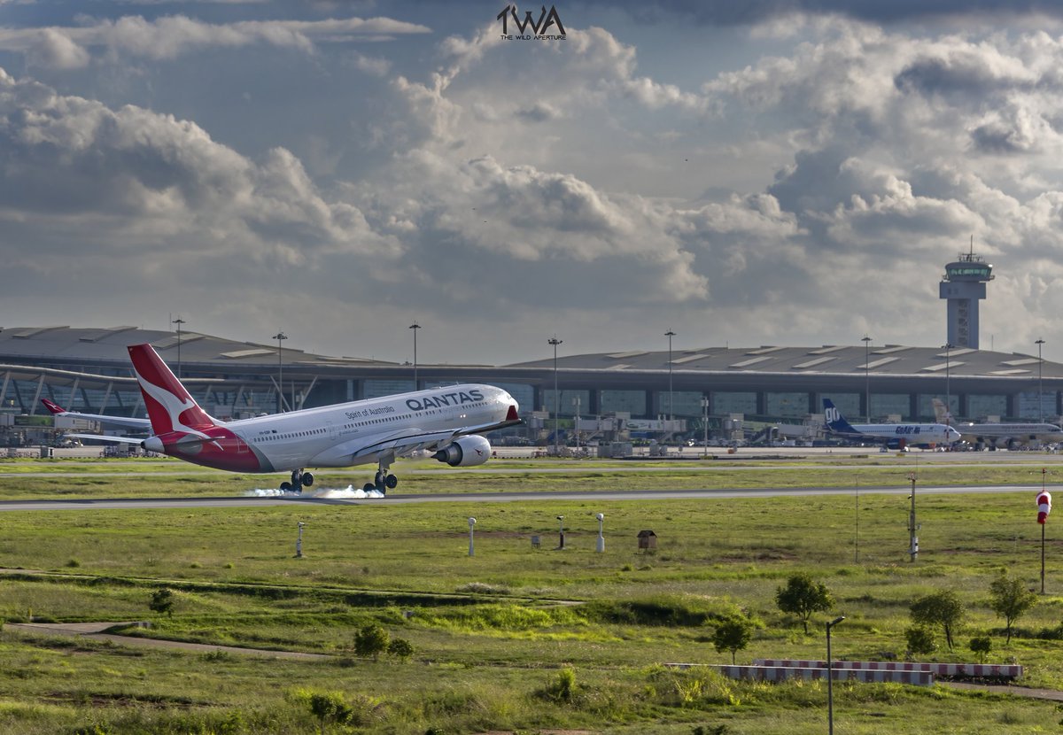 Welcome to Bengaluru @Qantas 
Airbus a330 
QF67 
From Sydney to Bengaluru
@NammaBengaluroo
@BLRAirport
@AviationWeek
#airbusa330 #Qantas #Sydney #Bengaluru #blrairport #Karnataka