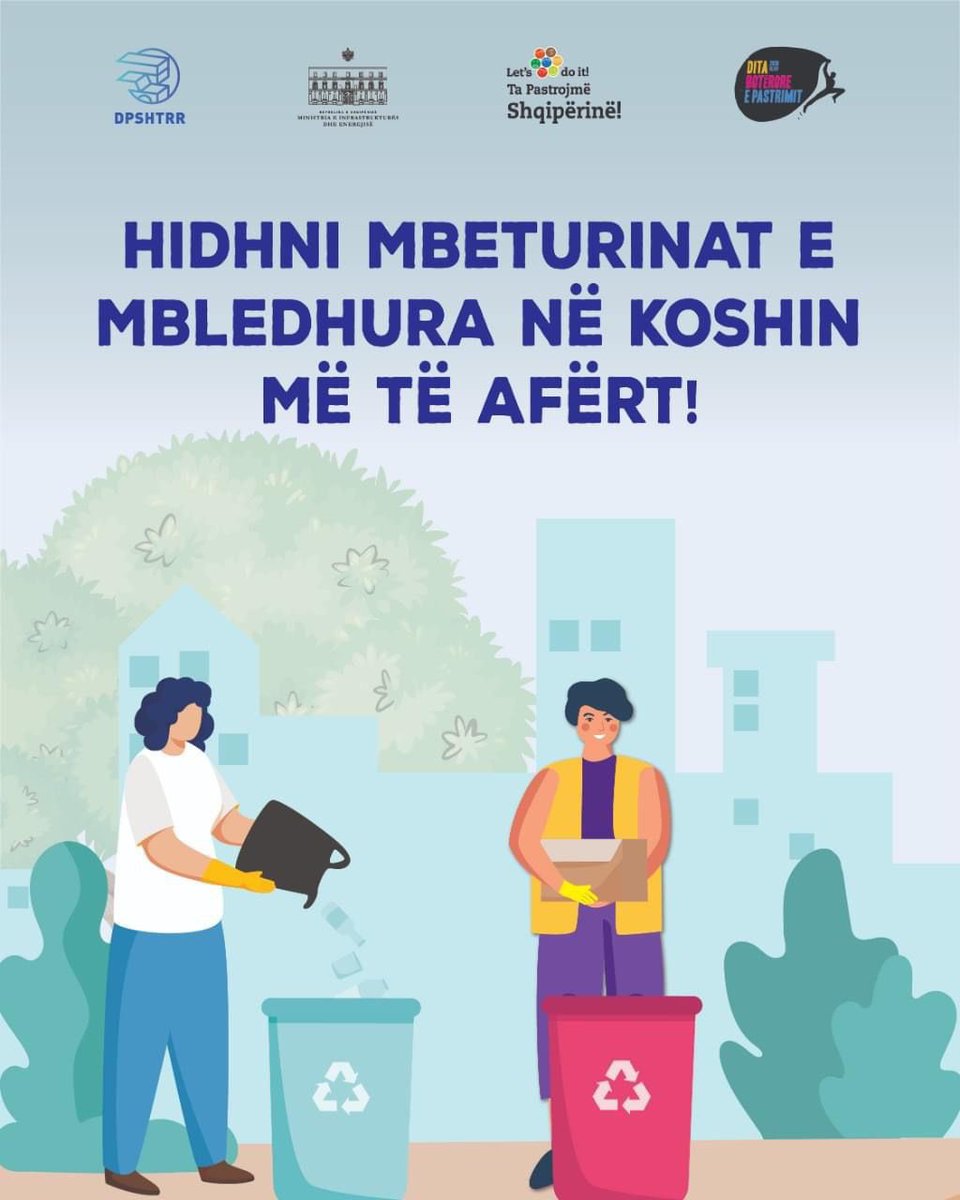 BGonxhja's tweet photo. 🌳 DPSHTRR në Ditën Botërore të Pastrimit i bashkohet nismës së Green Line Albania për pastrimin e Shqipërisë!
Detyrë qytetare që të jemi pjesë për largimin e sa më shumë mbeturinave nga rrugët e lagjes, qytetit, fshatit, si dhe nga akset kombëtare. 🌎✅♻️ 🧹💚RESPEKTO NATYRËN!💚 https://t.co/kyUl0mSeTL