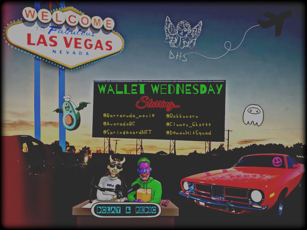 It’s <a href="/WalletWednesday/">Wallet Wednesday 🎙</a> 🎙!! 
and we have another Banger line up 😏
<a href="/Clumsy_Ghosts/">Clumsy Ghosts</a> 
@DemonHitSquad