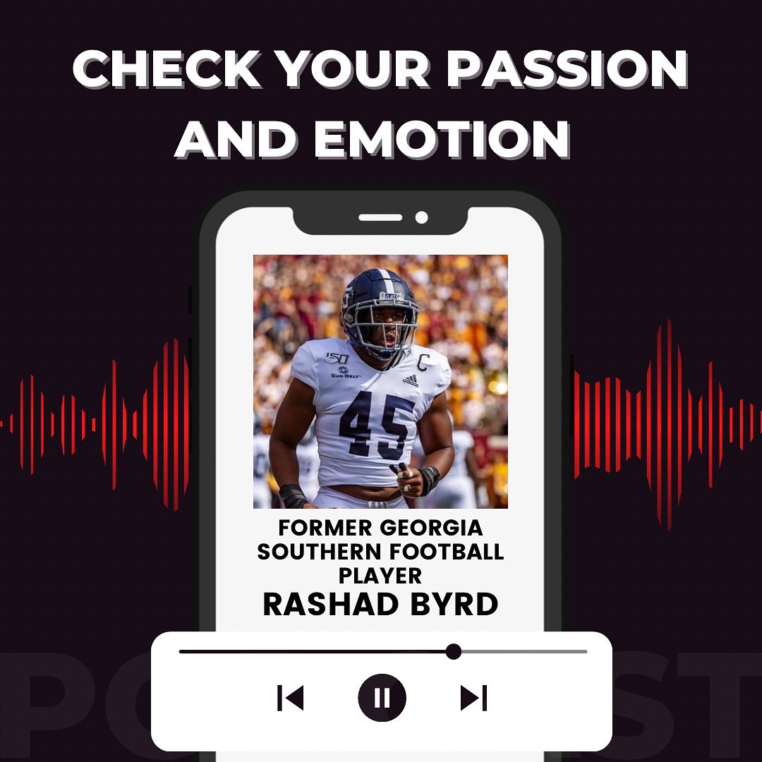 🚨🚨NEW EPISODE🚨🚨

Rashad Byrd, former Georgia Southern football player, guest stars on the podcast today to discuss this hard-hitting topic and explain how he managed his emotion and passion throughout his career. 

Listen NOW👉 anchor.fm/competingforch…