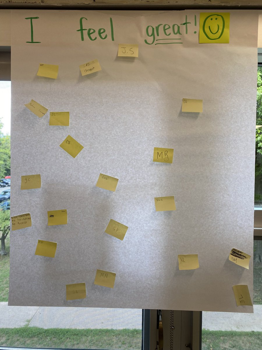 MrsClarkReads's tweet photo. Wellness Wednesdays should always start with the heart! In the READ room, we’re checking in on how readers feel about this school year. We’re mostly feeling great or so-so as we adjust to our new schedules. How’s your year going?!? @AMD_OPRIDE @MsChaluisan @OssiningSchools https://t.co/wbZBxGV5c7