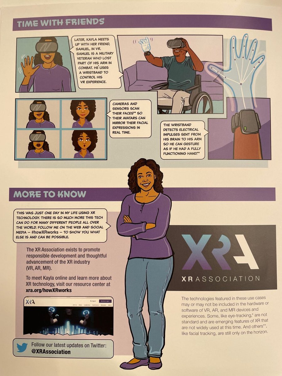 I love this new handout launched today at the AR/VR Policy Conference titled: 'How VR and AR Immerse you in the Digital World' - produced by the @XRAssociation. arvrpolicy.org #arvrpolicyconf22 @ITIFdc