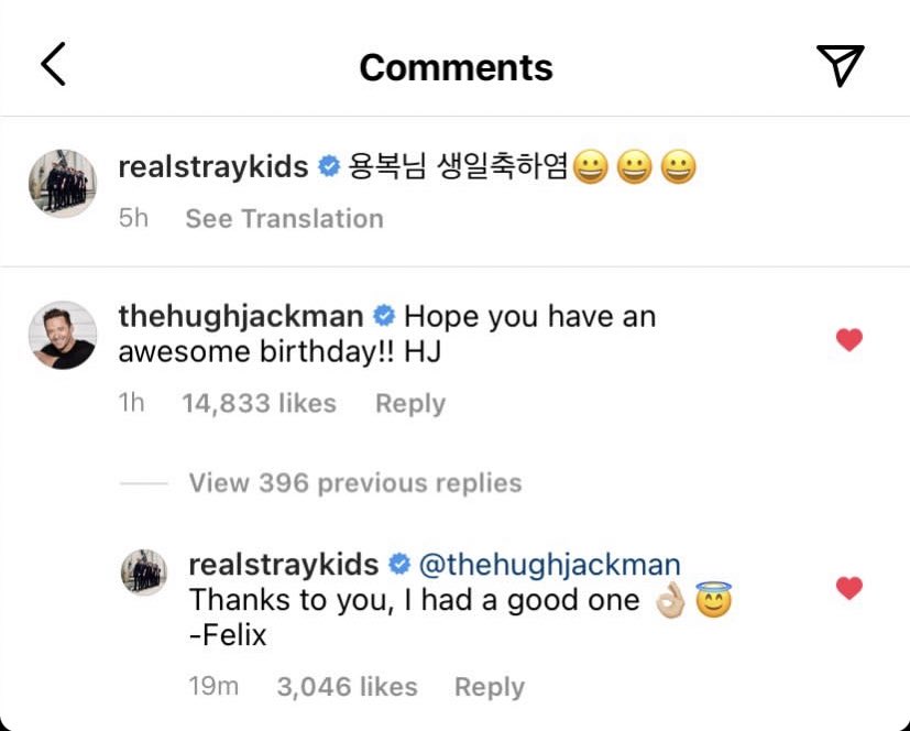 It s been a year since hugh jackman wished felix a happy birthday. wonder if he s gonna wish him this time too 
