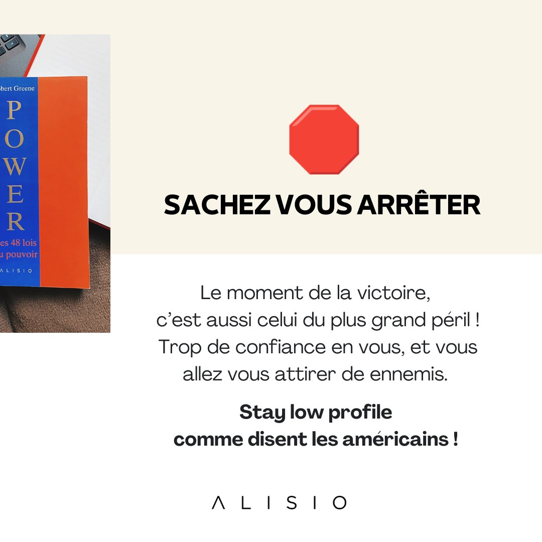 “Un grand pouvoir implique de grandes responsabilités…” comme disait l’oncle Ben 🕷️  

Par contre, beaucoup de responsabilités = 0 pouvoir ! Sachez donc doser 😉  

📕 Pour en savoir plus 👉 Power, les 48 lois du Pouvoir - Robert Greene : editionsleduc.com/produit/186/97…