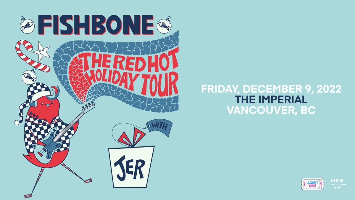 The unique fusion of ska, punk, funk, metal, reggae, and soul <a href="/FishboneSoldier/">Fishbone</a> are coming December 9th. 🙌  Want to get tickets? No need to wait, they're on sale now!

🎟️: bit.ly/3Bwh5dT