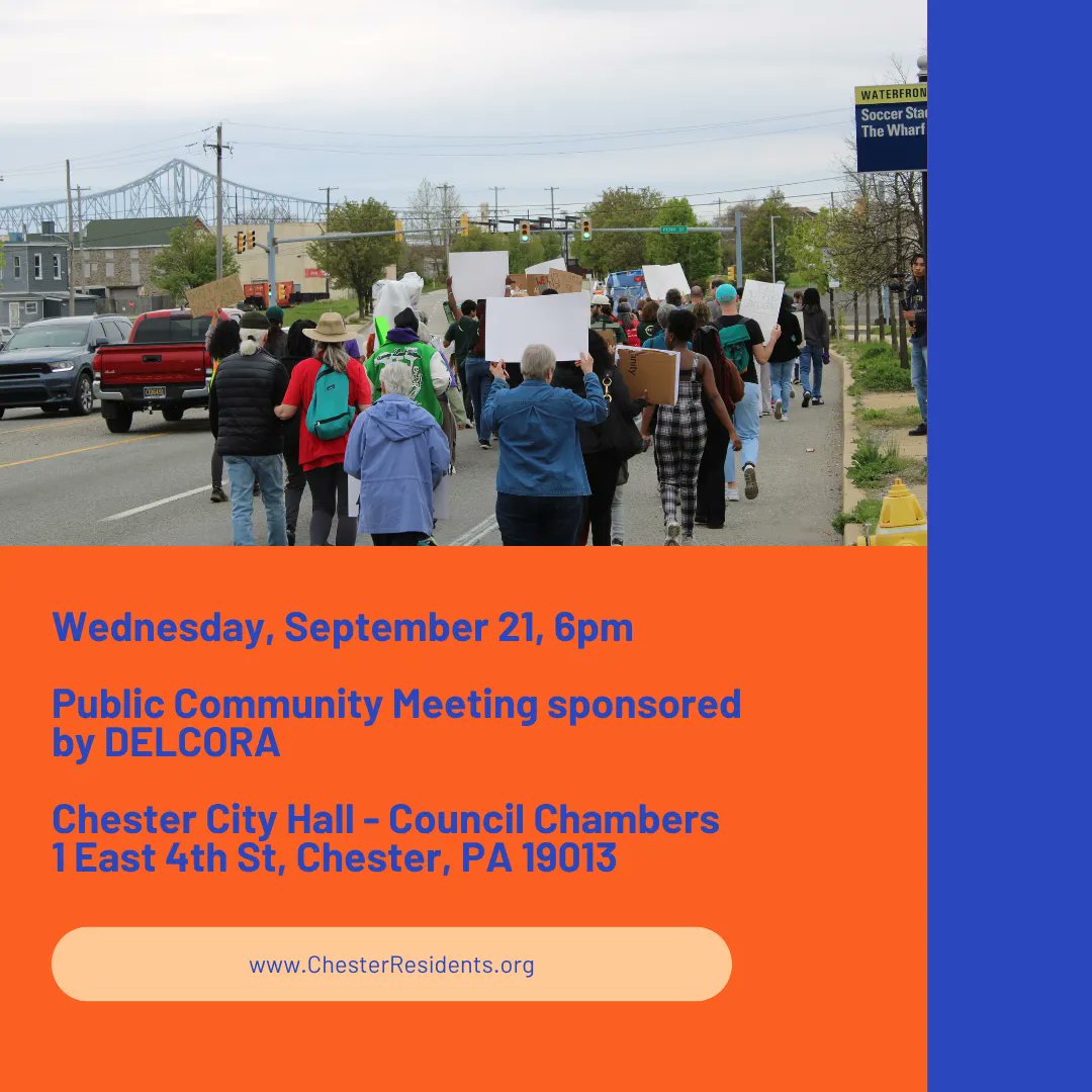 Chester Environmental Justice on Twitter "Wednesday, September 21, 6pm