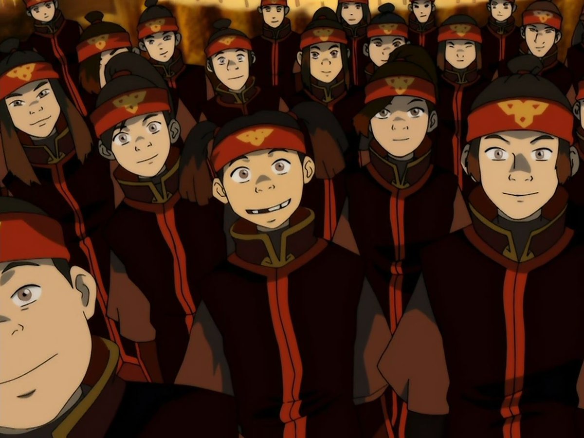 Aang really went to school for two days, became the most popular guy in class, beat up the class bully, stole his girlfriend, then dipped out after throwing the wildest dance party in the fire nation.