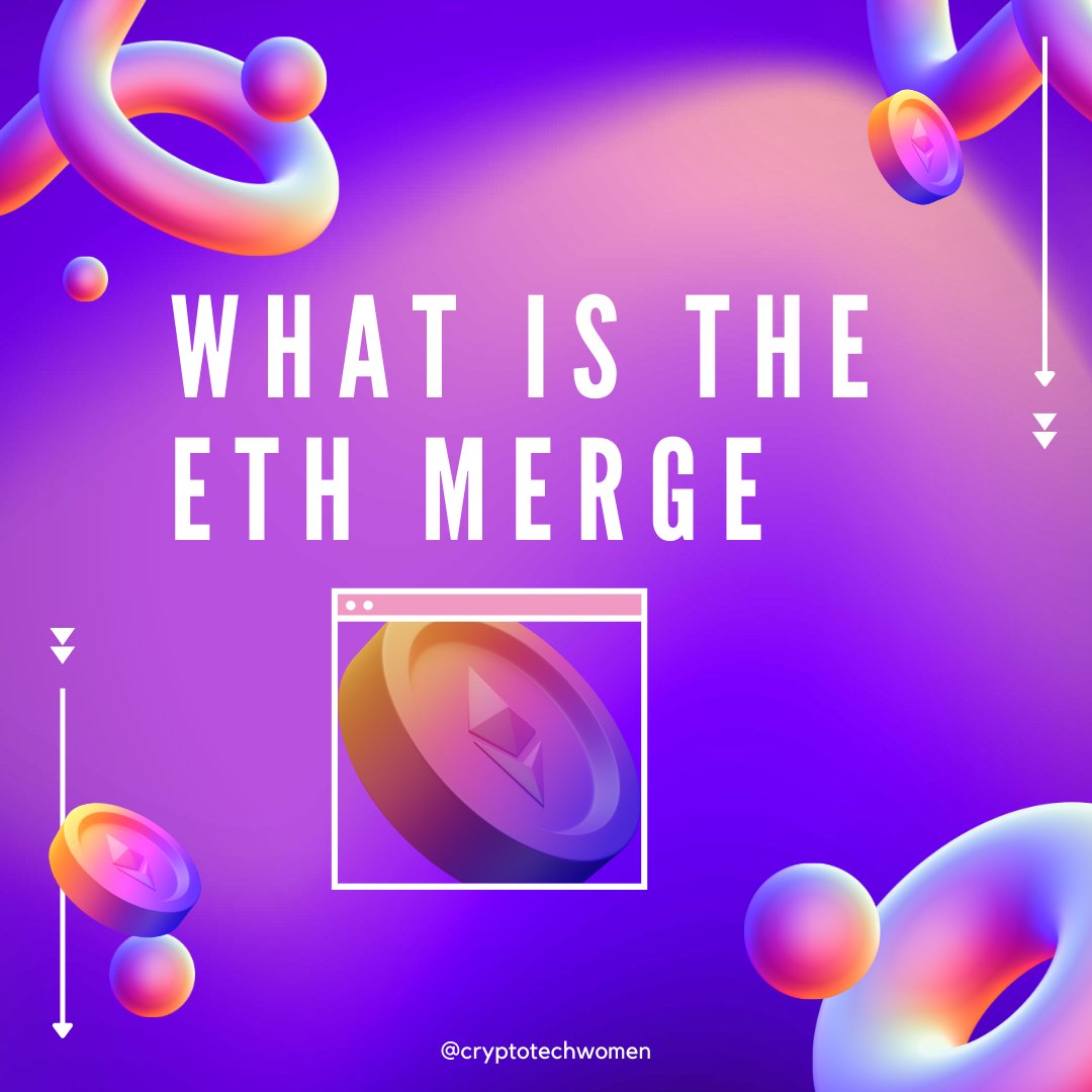 The long-awaited merge will be here tomorrow, Ethereum Merge Day! Let's talk about what is the Merge &amp; what should you do with your ETH before &amp; after the merge /🧵
