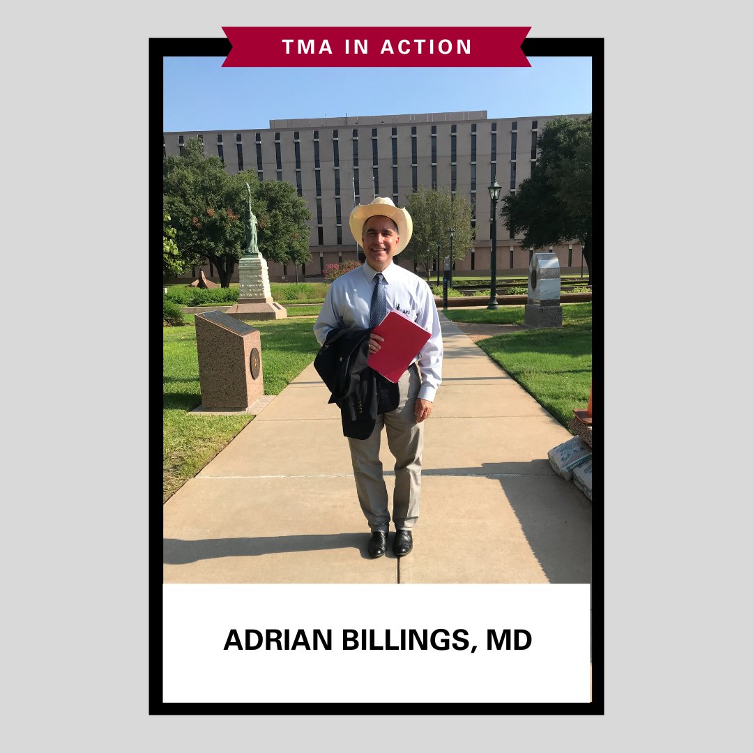 Texas Medical Association on Twitter "Adrian Billings, MD, heads to