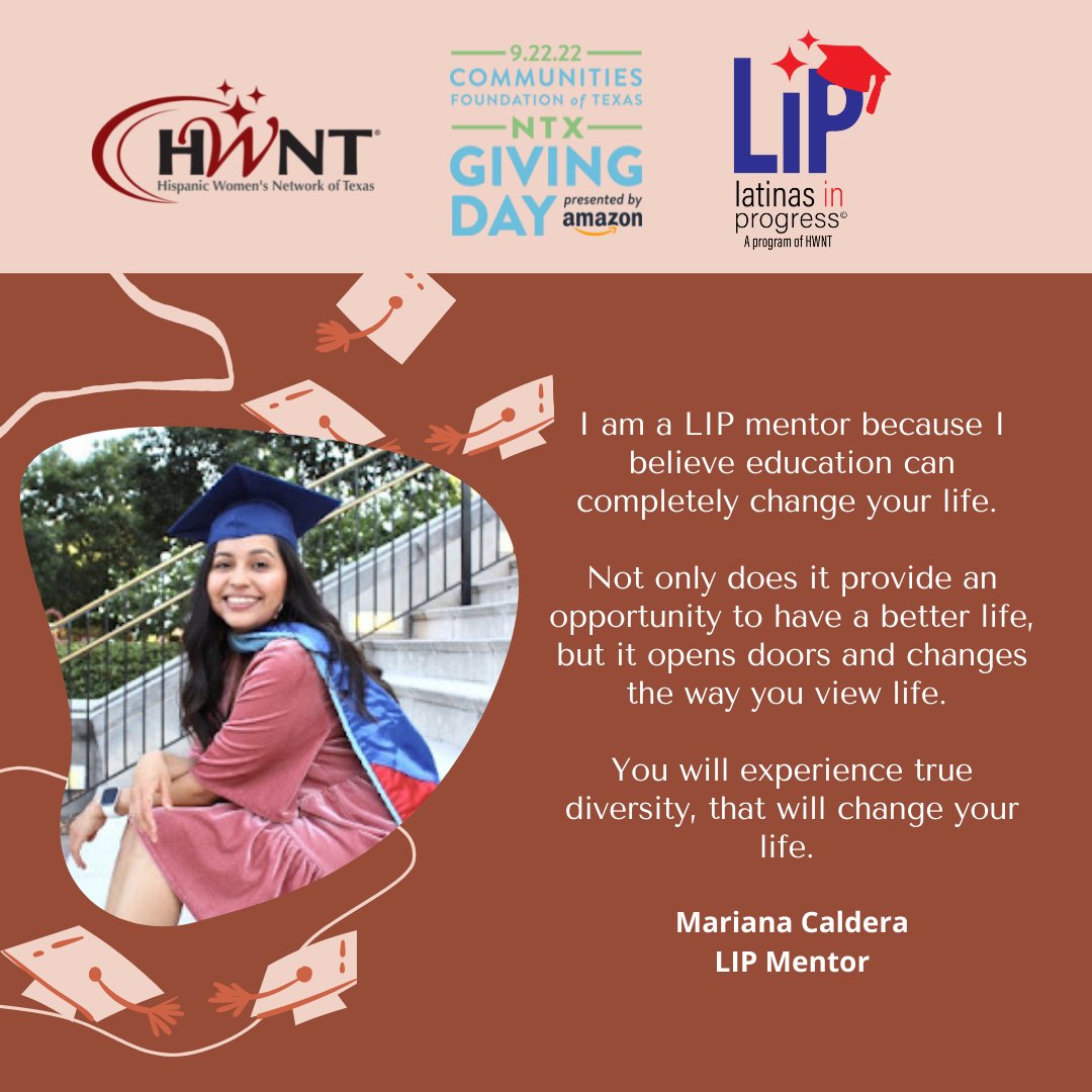 HWNTdallas's tweet photo. #NTXGivingDay is approaching, we encourage to give early to HWNT Dallas! Help us open doors for our young scholars by contributing to our college fund. Give through the link in our bio 🎓💕
#latinasinprogress #educationmatters #collegeready #dallas #dallaslatinas https://t.co/s5jyGJ5SNl