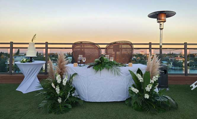 The 360° Rooftop Lounge is now open! Enjoy panoramic views of the Gulf of Mexico and the Intracoastal Waterway. Guests can mingle at the bar or cozy up on our plush furniture for a front-row seat to the breathtaking sunsets that St. Pete Beach is known for.